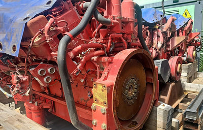 Cummins QSKTTA50-CE Industrial Diesel Engine — label view