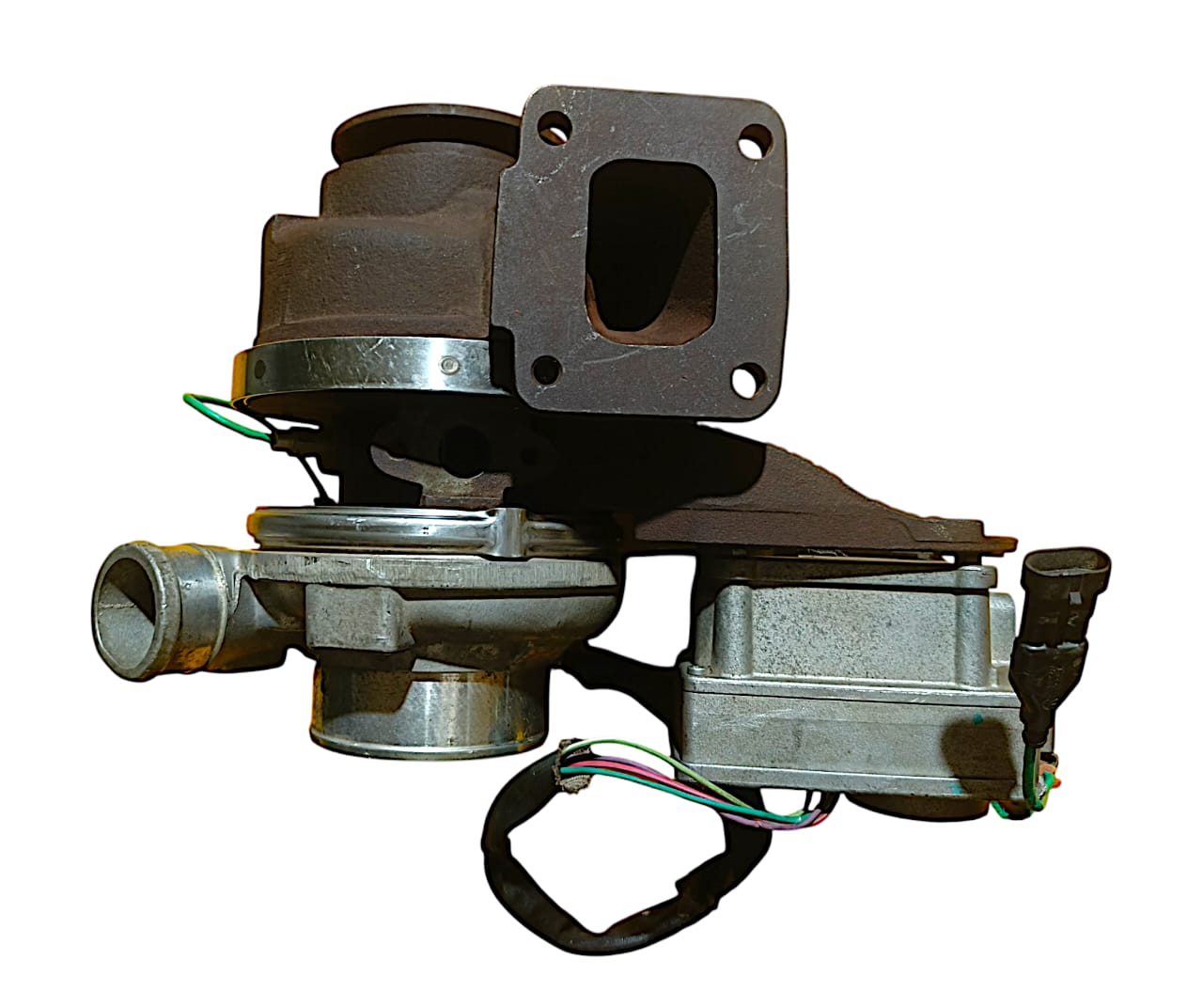 John Deere Turbocharger | P/N RE535246 — connector view