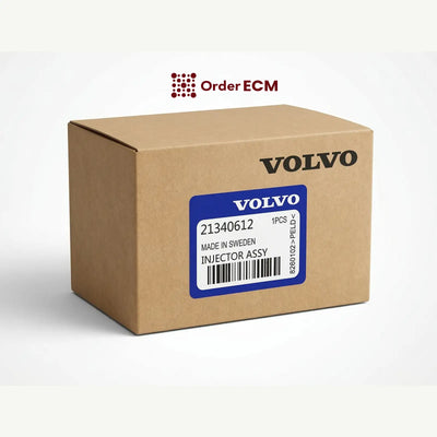 Volvo D13 Fuel Injector | P/N 21340612 — rear view
