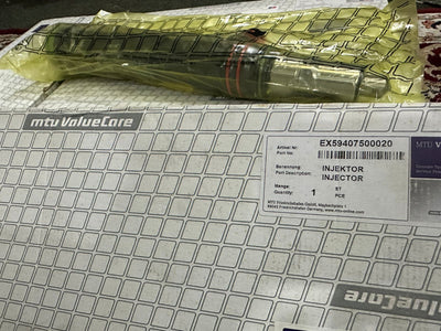 MTU 4000 Fuel Injector | P/N EX59407500020 — label view