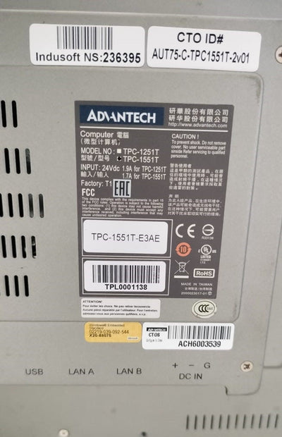Cummins Touch Screen Display | P/N A056D341 — connector view