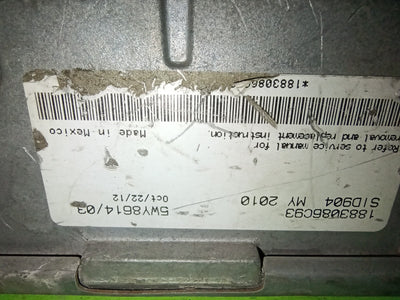 International MaxxForce DT / 9 / 10 ECM 1883086C93 - part number label